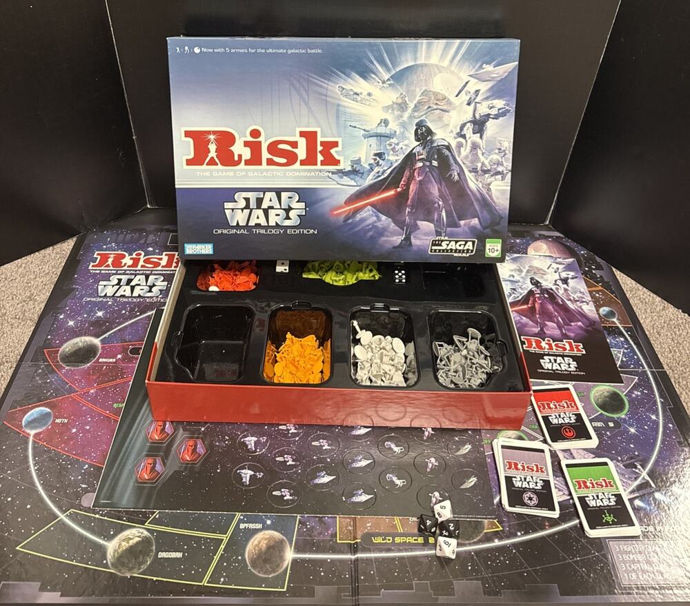 Risk Star Wars Original Trilogy Edition Game Parker Brothers 2006 100% Complete